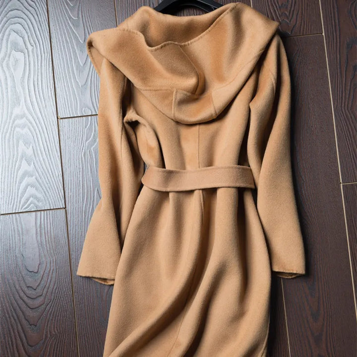 100% Wool Hooded Coat