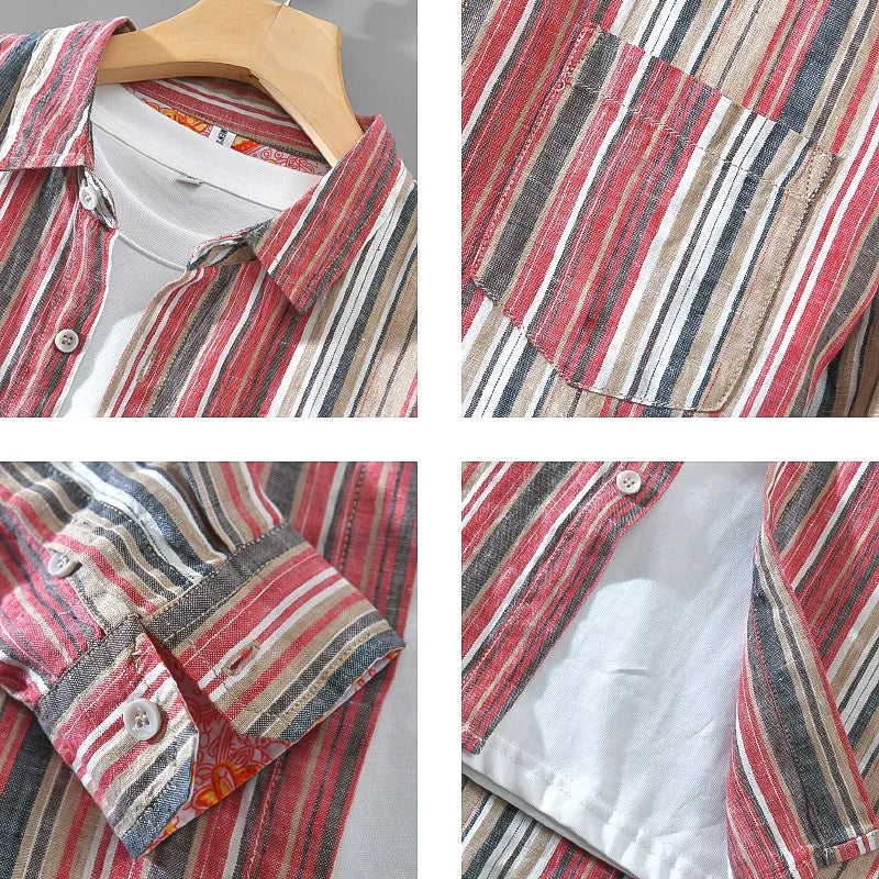 Urban Stripe Linen Shirt