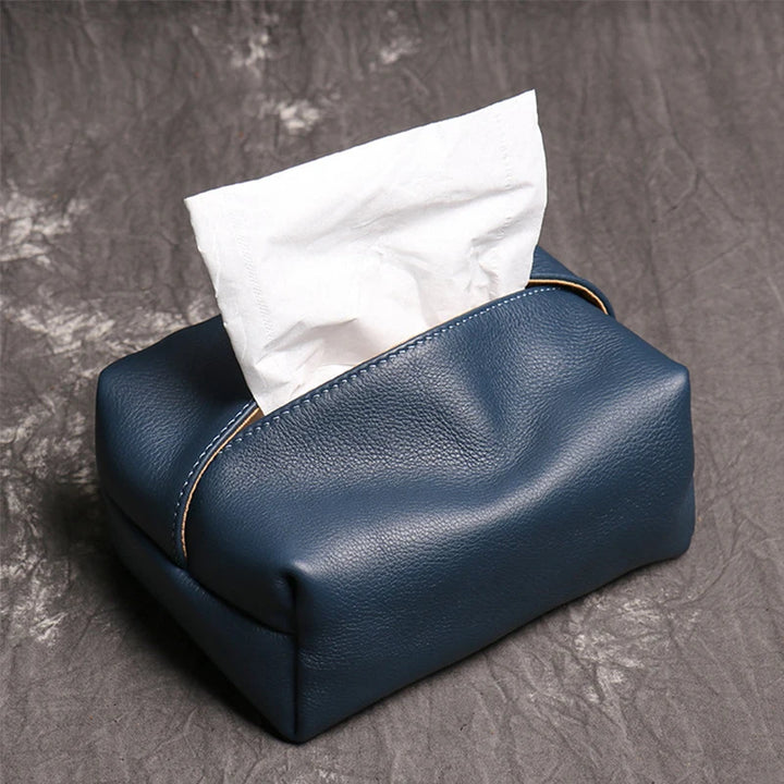 Italian Leather Tissue Box