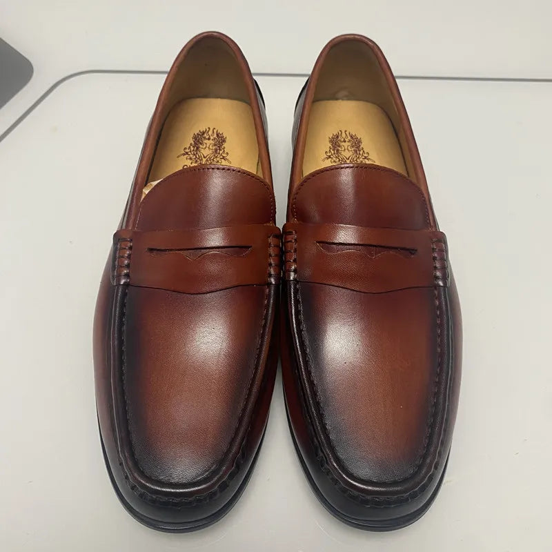 Brogue Leather Loafers