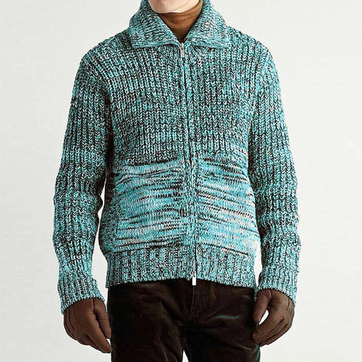 Aran Knitted Wool Cardigan