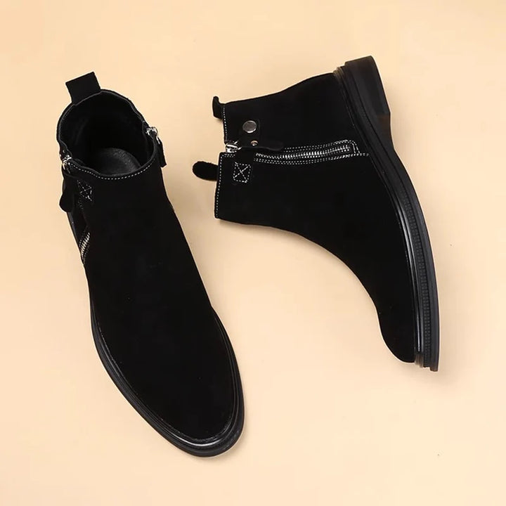 Chelsea Suede Zipper Boot