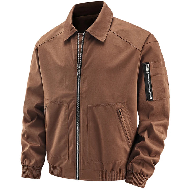 Water Resistant Waxed Zipper Jacket