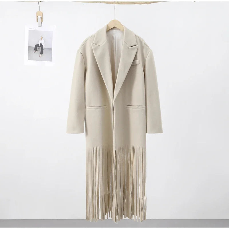 Italian Wool Tassel Coat