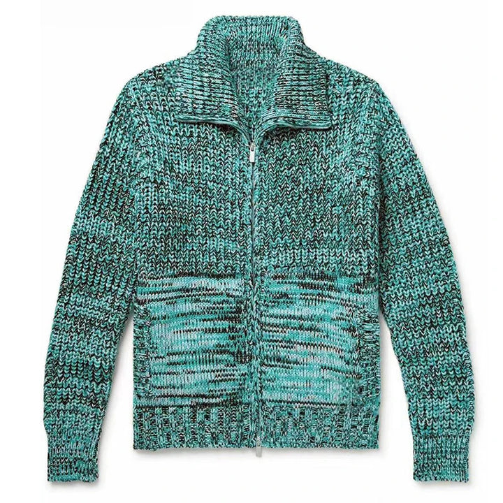 Aran Knitted Wool Cardigan