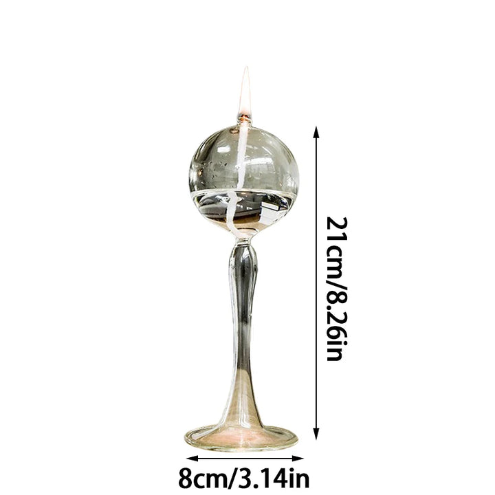 Transparent Glass Candlestick