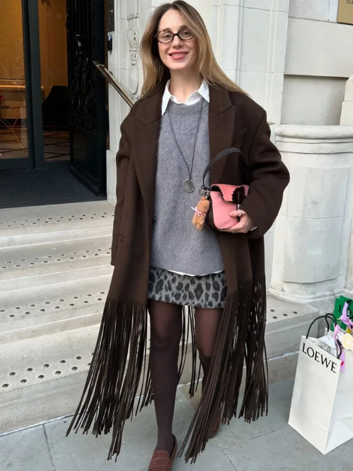 Italian Wool Tassel Coat