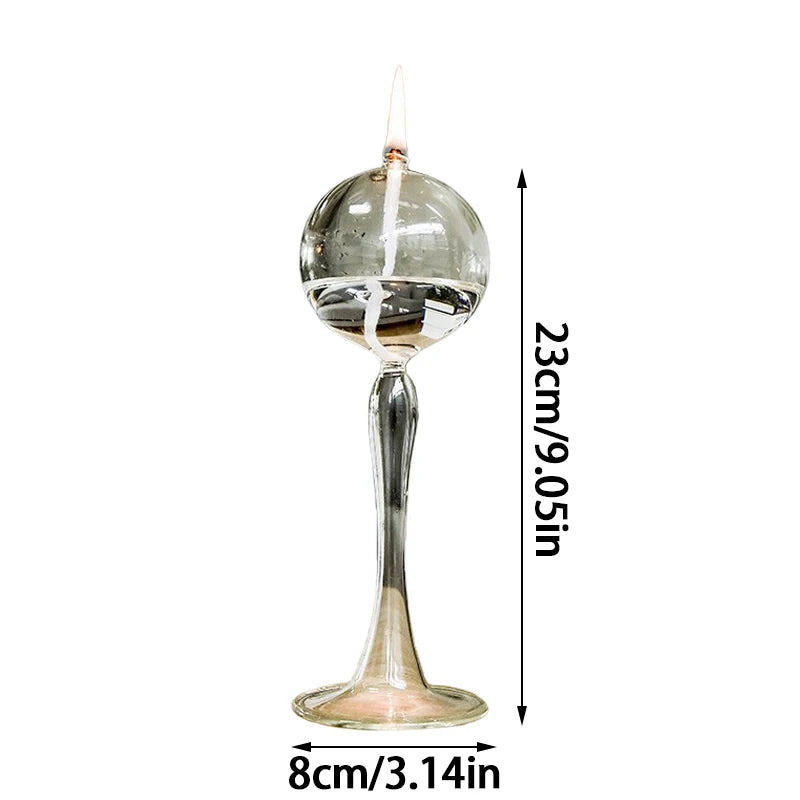 Transparent Glass Candlestick