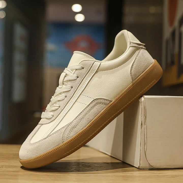 Grainy Leather Sneakers