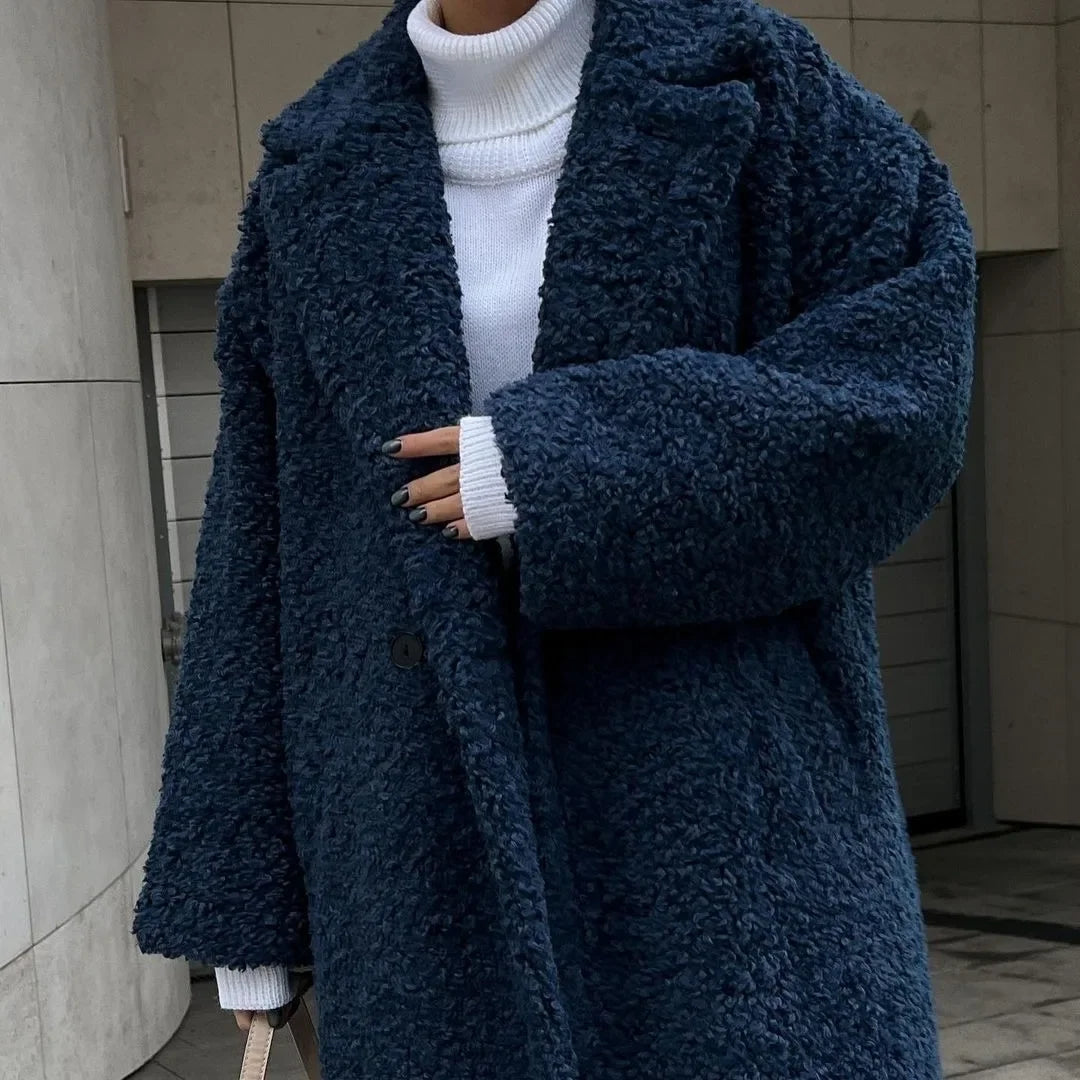 Relaxed Wool-Blend Coat