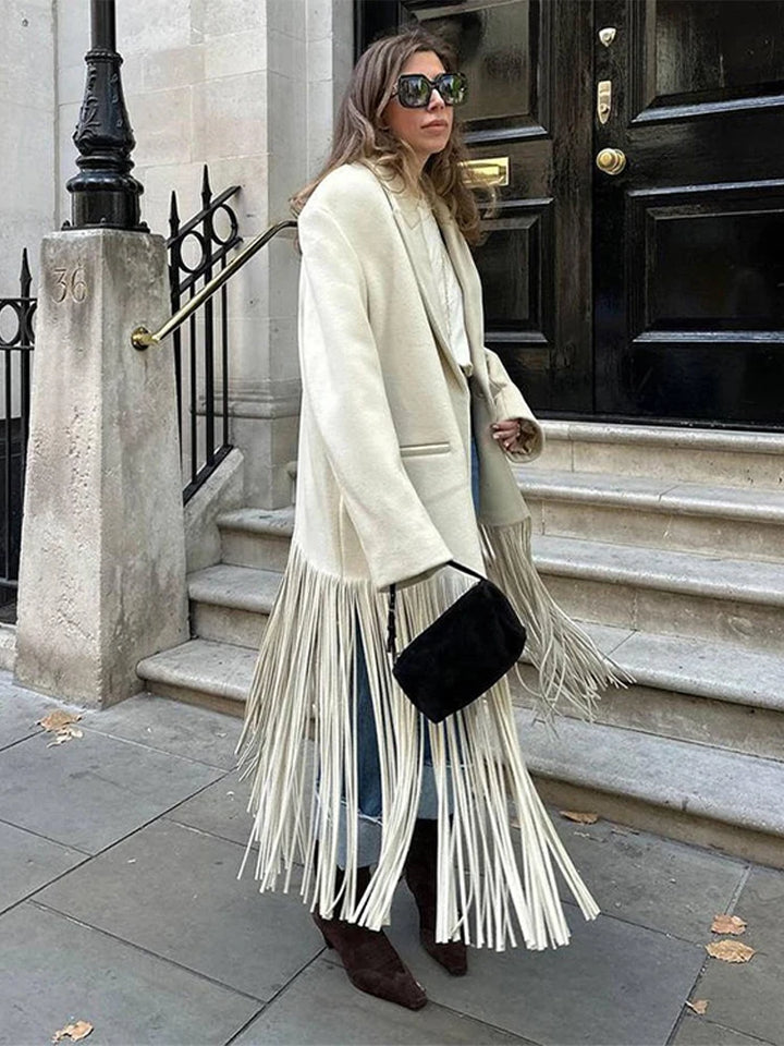 Italian Wool Tassel Coat