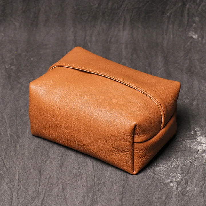 Italian Leather Tissue Box