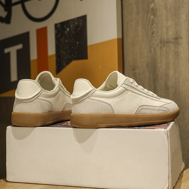 Grainy Leather Sneakers