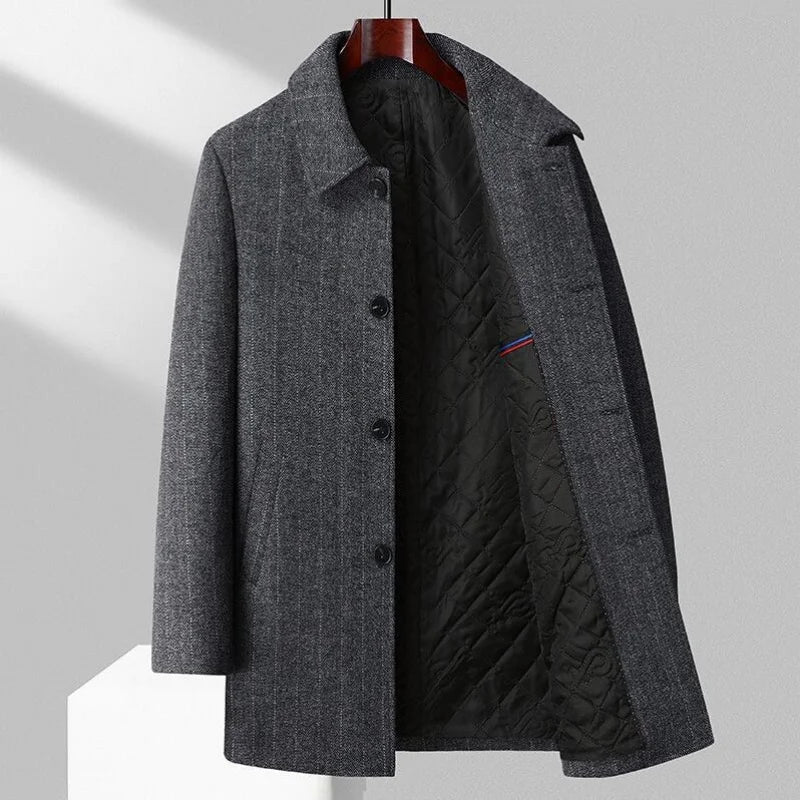 Cedric Wool Blend Overcoat