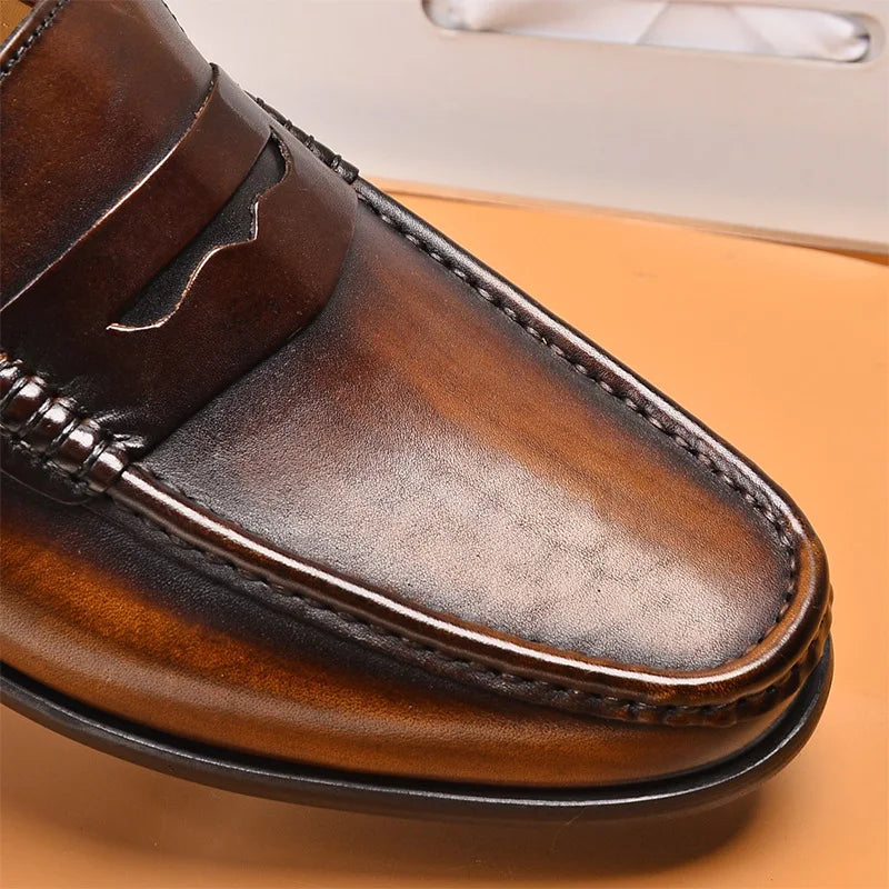 Brogue Leather Loafers