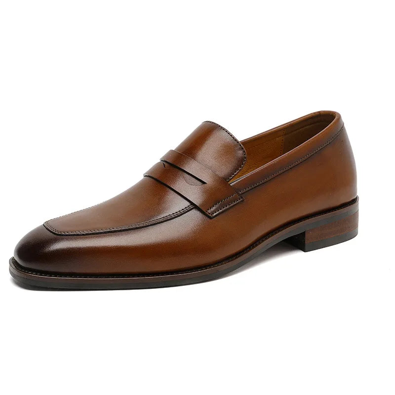 Italian Leather Penny Loafers