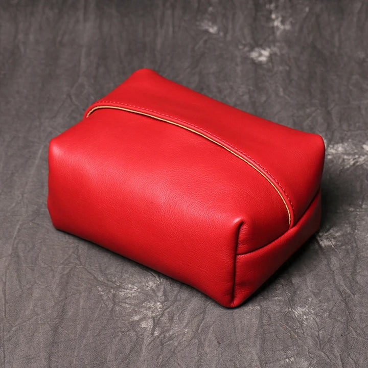 Italian Leather Tissue Box