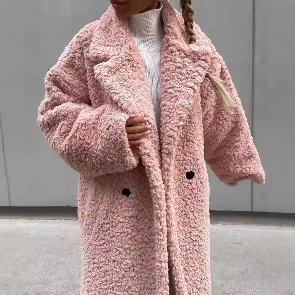 Relaxed Wool-Blend Coat