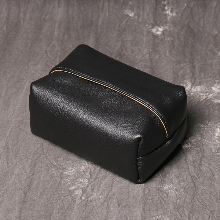 Italian Leather Tissue Box