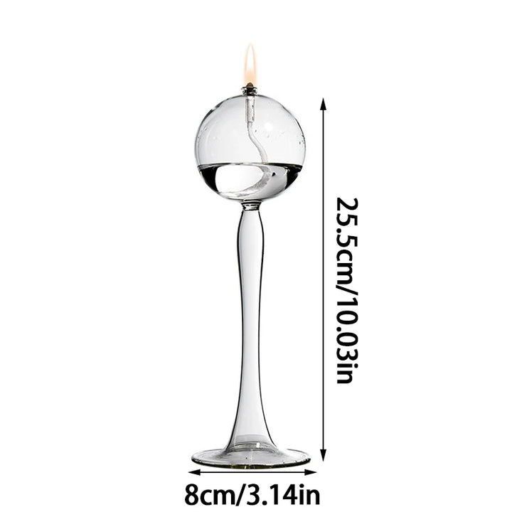 Transparent Glass Candlestick