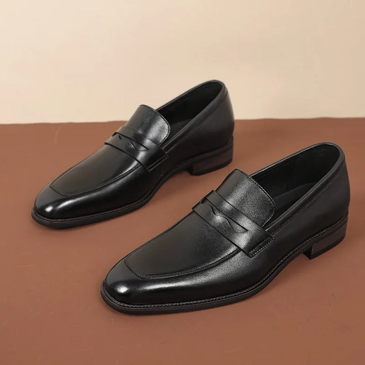 Italian Leather Penny Loafers