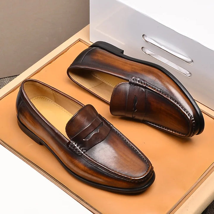 Brogue Leather Loafers