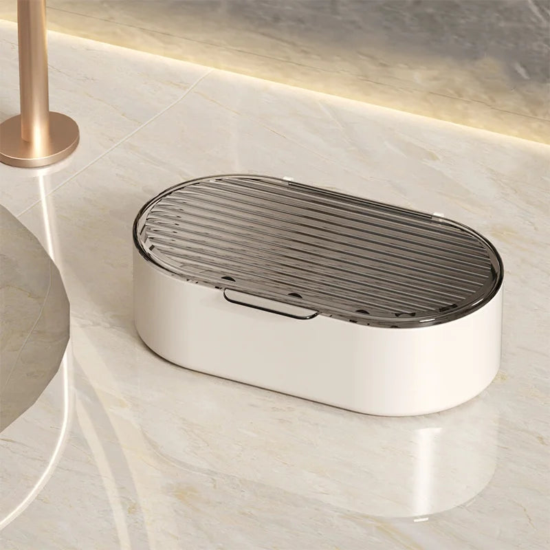 Double Drain Soap Dish with Lid