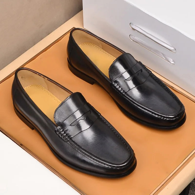 Brogue Leather Loafers