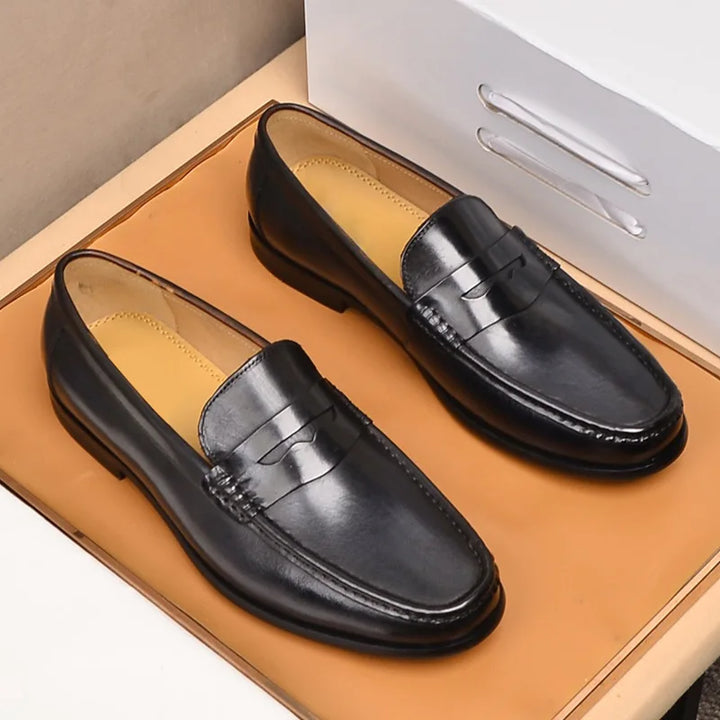 Brogue Leather Loafers