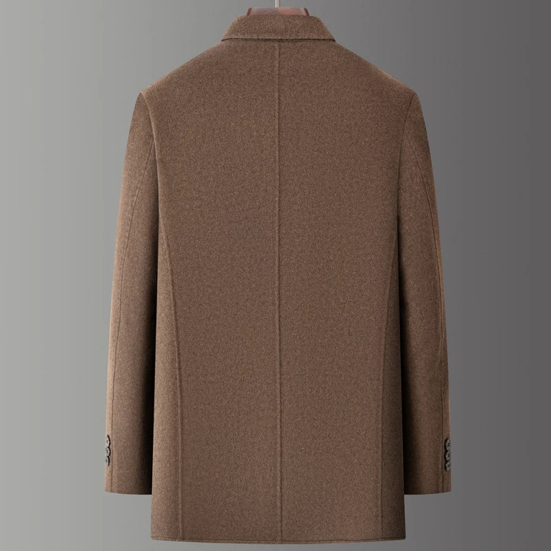 Detachable Down Wool Coat